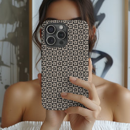 花柄チェックのタフなケース　女性と女の子へのギフト Case-Mate iPhone 14 PRO MAXケース