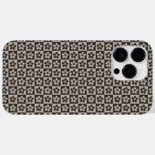 花柄チェックのタフなケース 女性と女の子へのギフト Case-Mate iPhoneケース (裏面 (横))