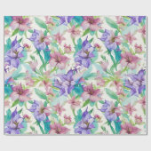 花柄ティアレ花 ラッピングペーパー (フラット)