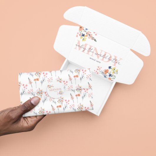 花柄ティッシュペーパー 薄葉紙