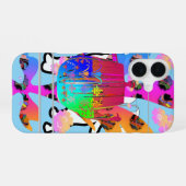 花柄ティーポット iPhone 16ケース (裏面横)