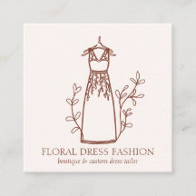 花柄テラコッタファッション ドレス 縫製士 仕立て屋