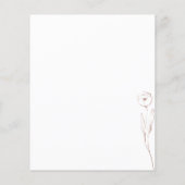 花柄テラコッタ インテリア ボタニカル お手頃プラン チラシ (裏面)