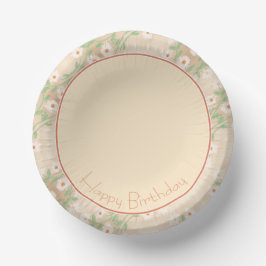 花柄デザイナー紙丼 ペーパーボウル