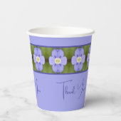 花柄デザイナー 紙コップ (裏面)