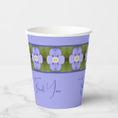 花柄デザイナー 紙コップ (正面)
