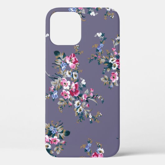 花柄デザインの絵柄 Case-Mate iPhoneケース (裏面)