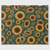 花柄デザインギフト包装紙 ラッピングペーパー (フラット)