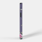 花柄デザイン テキスタイル イラスト 模様 iPhoneケース (右側面)