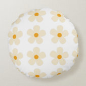 花柄デザイン ラウンドクッション (裏面)