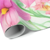 花柄ナウパカ花 ラッピングペーパー (ロールコーナー)