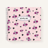 花柄ノート ノートブック (正面)