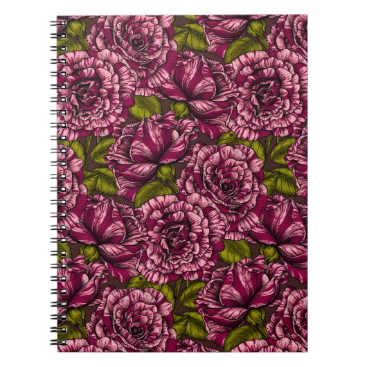 花柄ノート ノートブック (正面)