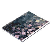 花柄ノート ノートブック (左側)