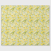 花柄バターカップ花 ラッピングペーパー (フラット)