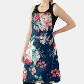 花柄バラと小さな花v エプロン (インサイチュ)