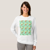 花柄バラ花Tシャツ Tシャツ (正面フル)