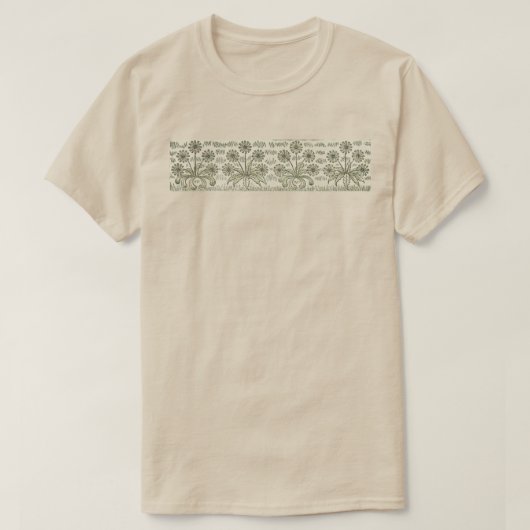 花柄バンド Tシャツ (デザイン正面)