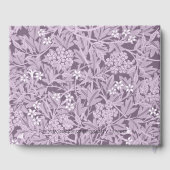 花柄パープル ウィリアムモリス パターン カントリー ゲストブック (裏面)