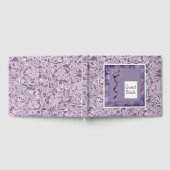 花柄パープル ウィリアム モリス パターン カントリー ゲストブック (全面)