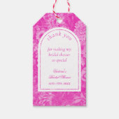 花柄ビクトリアン ブライダルシャワー サンクス ギフトタグ (正面)