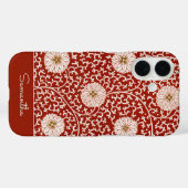 花柄ビンテージ iPhone / iPad カバー (裏面 (横))