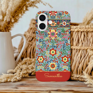 花柄ビンテージ iPhone / iPad カバー