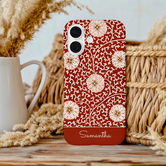 花柄ビンテージ iPhone / iPad カバー