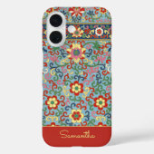 花柄ビンテージ iPhone / iPad カバー (裏面)