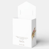 花柄ピンクのポニーと牛のベビーシャワー 白 フェイバーボックス (オープン)