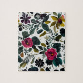 花柄ピンクの花 ジグソーパズル (縦)