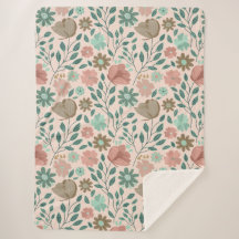 花柄ピンクグリーン茶色のブホ