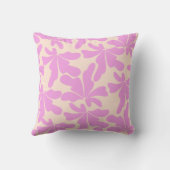 花柄ピンクモダンハワイアンスタイル枕 クッション (裏面)