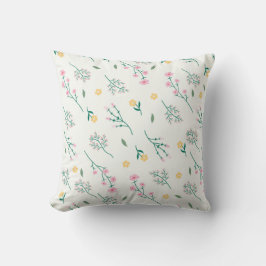 花柄フラワー開花16" x 16" クッション