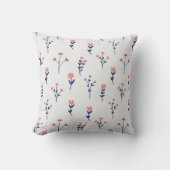 花柄フラワー開花16" x 16" クッション (正面)