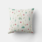 花柄フラワー開花16" x 16" クッション (裏面)