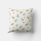 花柄フラワー開花16" x 16" クッション (裏面)