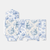 花柄フランスの付トイレ紙及びクマ フェイバーボックス (折り畳みなし)