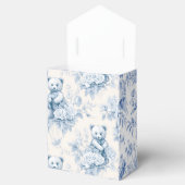 花柄フランスの付トイレ紙及びクマ フェイバーボックス (オープン)