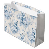 花柄フランスの付トイレ紙及びクマ ラージペーパーバッグ (裏面アングル)