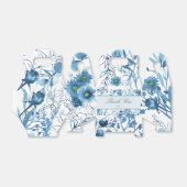 花柄ブルー サンクス フェイバーボックス (折り畳みなし)