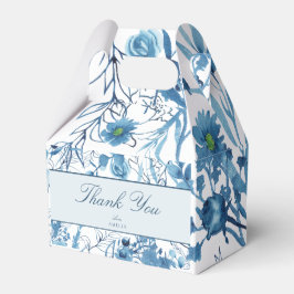 花柄ブルー サンクス フェイバーボックス