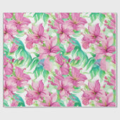 花柄プアケニケの花 ラッピングペーパー (フラット)
