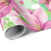 花柄プアケニケの花 ラッピングペーパー (ロールコーナー)