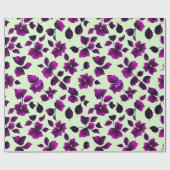 花柄プアメリアフラワー ラッピングペーパー (フラット)