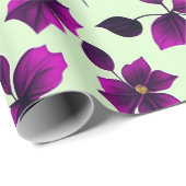 花柄プアメリアフラワー ラッピングペーパー (ロールコーナー)