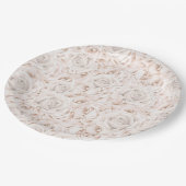 花柄プリント ペーパープレート (アングル)