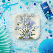 花柄プリント ペーパープレート (パーティー)