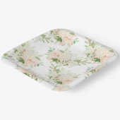 花柄プリント ペーパープレート (傾斜あり)