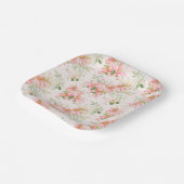 花柄プリント ペーパープレート (傾斜あり)